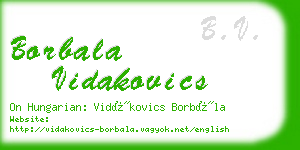 borbala vidakovics business card